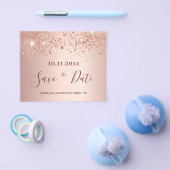 Sweet 16 errush Rose Glitzer Haushalt Save the Dat Flyer (Einzeln)