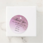 Sweet 16 Falling Rose Gold Glitzer Personalisiert Geschenkanhänger (Beispiel)