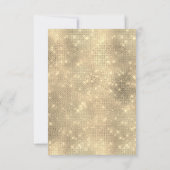 Sweet 16. Foto Blume Gold Spark Girly Einladung (Rückseite)