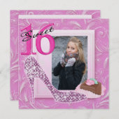 Sweet 16 Foto Einladung - SRF (Vorne/Hinten)