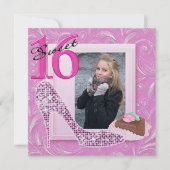 Sweet 16 Foto Einladung - SRF (Vorderseite)