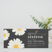 Sweet 16 Foto Geburtstag Einladung (Stehend Vorderseite)