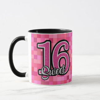 Sweet 16 Foto Pink Birthday Kaffee Super Niedlich Tasse