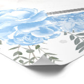 Sweet 16 Foto Willkommensschild Butterfly Dusty Bl Poster (Ecke)