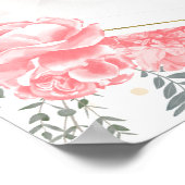 Sweet 16 Foto Willkommensschild Butterfly Pink Blü Poster (Ecke)