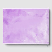 Sweet 16 Gästebuch Silver Lila Gown Floral (Rückseite)