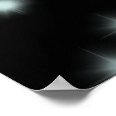 Sweet 16 Geburtstag Aquamarin Neon Glow Begrüßungs Poster (Ecke)