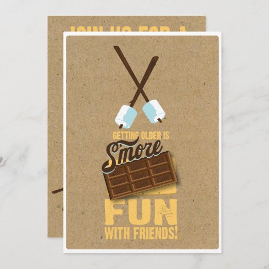 Sweet 16. Geburtstag Bonfire Einladungen (Vorne/Hinten)