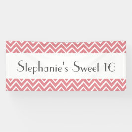 Sweet 16 Geburtstag Chevrons Wählen Sie Ihre Farbe Banner