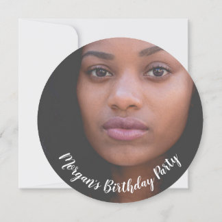 Sweet 16. Geburtstag Foto Confetti Rose Gold Einladung