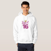 Sweet 16 Geburtstag Hoodie (Vorne ganz)