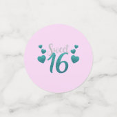 Sweet 16 Geburtstag Konfetti (Klein Vorderseite)