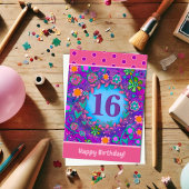Sweet 16. Geburtstag Lila Inspirivity Card Karte
