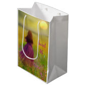 Sweet 16 Geburtstag Mittlere Geschenktüte (Vorderseite Schrägansicht)