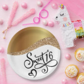 Sweet 16 Geburtstag Pappteller (Party)