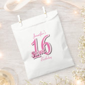Sweet 16 Geburtstag | Rosa Geschenktütchen (Ausgeschnitten)