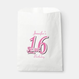 Sweet 16 Geburtstag Rosa Geschenktütchen