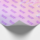 Sweet 16 Geburtstag Rosa Rosa Glitzer Tropfen Geschenkpapier (Ecke)