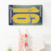 Sweet 16 Geburtstag | Stars Sky Blue Galaxy Banner (Insitu)