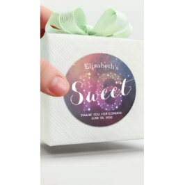 Sweet 16. Geburtstag Vielen Dank an die Sternenkon Runder Aufkleber