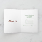 Sweet 16 Geburtstagsfeier Einladung Viktorianische (Innenseite)