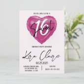 Sweet 16 Geburtstagsparty Einladung (Stehend Vorderseite)