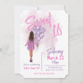 Sweet 16 Geburtstagsparty Einladung (Vorderseite)