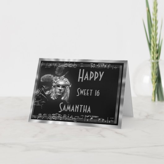Sweet 16 Geburtstagsparty Einladung (Vorderseite)