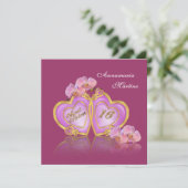 Sweet 16 Geburtstagsparty Einladung elegant (Stehend Vorderseite)