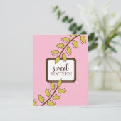 Sweet 16 Geburtstagsparty Einladungen {Boho Chic} (Stehend Vorderseite)