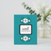 Sweet 16 Geburtstagsparty Einladungen {Boho Chic} (Stehend Vorderseite)