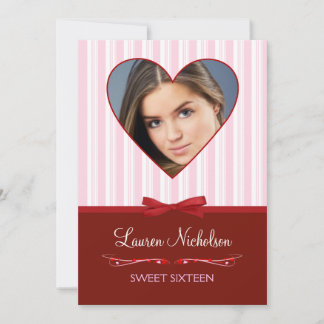 Sweet 16. Geburtstagsparty Einladungen mit Foto