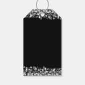 Sweet 16 Geburtstagsparty Glitzern Silver Geschenkanhänger (Rückseite)