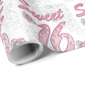 Sweet 16 Geschenkpapier (Rolleneckpunkt)