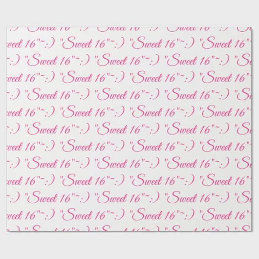 Sweet 16 Gift-Wrap Geschenkpapier (Flach)