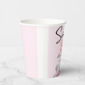 Sweet 16 Glam Rose Pink Weißer Balkon Pappbecher (Rechts)