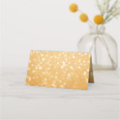 Sweet 16 Glitzer Bokeh Lights Custom Platzkarte (Rückseite)