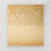 Sweet 16 Glitzer Bokeh Lights Custom Platzkarte (Innenseite Aufgefaltet)