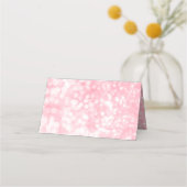 Sweet 16 Glitzer Bokeh Lights Custom Platzkarte (Rückseite)