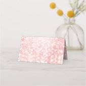 Sweet 16 Glitzer Bokeh Lights Custom Platzkarte (Rückseite)