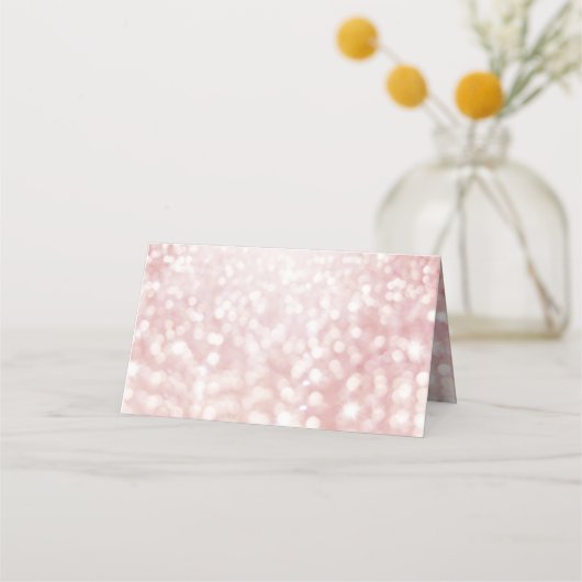 Sweet 16 Glitzer Bokeh Lights Custom Platzkarte (Rückseite)