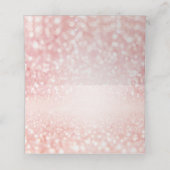 Sweet 16 Glitzer Bokeh Lights Custom Platzkarte (Innenseite Aufgefaltet)