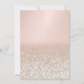 Sweet 16 Glitzer Bokeh Ombre, Eiffelturm Sweet 16 Einladung (Rückseite)