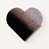 Sweet 16 Glitzer Ombre Guest Heart Notizblock (Rückseite)