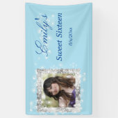 Sweet 16, Glitzer, Sparkle, kundenspezifisch Banner (Vertikal)