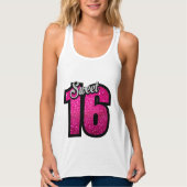 SWEET 16 GLITZER T - SHIRT (Vorderseite)