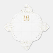 Sweet 16 Gold Confetti Personalisiert Mini Aussche Geschenkschachtel (Ungefaltet)