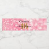 Sweet 16 Gold Glitzer Lights Water Flasche Label Wasserflaschenetikett (Einzelnes Label)