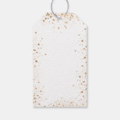 Sweet 16 gold weißer Glitzer Ballon vielen Dank Geschenkanhänger (Rückseite)