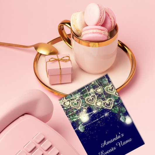 Sweet 16. Green BRIDAL Rustic Gold Blue Marine Einladung